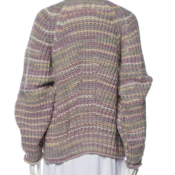 NWT NICHOLAS Striped Crew Neck Sweater - L - Picture 5 of 8